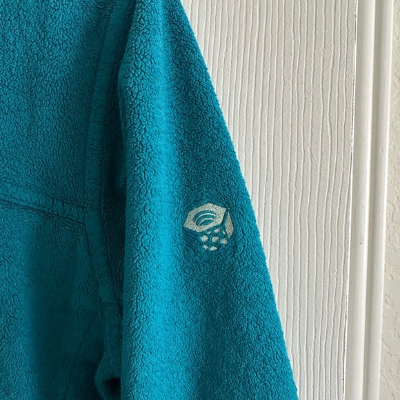 Mountain Hardwear Women's Pyxis Teal Full-Zip Fleece Jacket, Size Medium - Picture 3 of 9